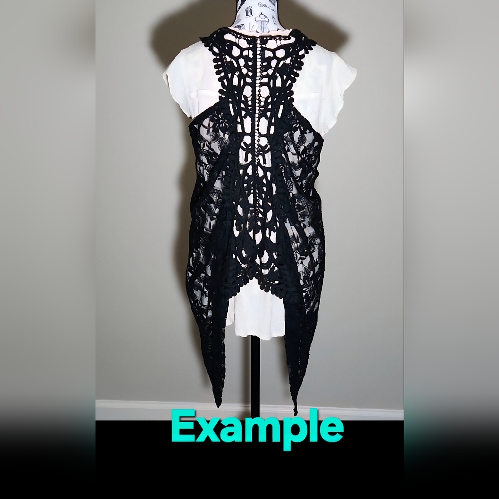 Daytrip Black High Low Lightweight Vest Women's Large - Picture 16 of 16